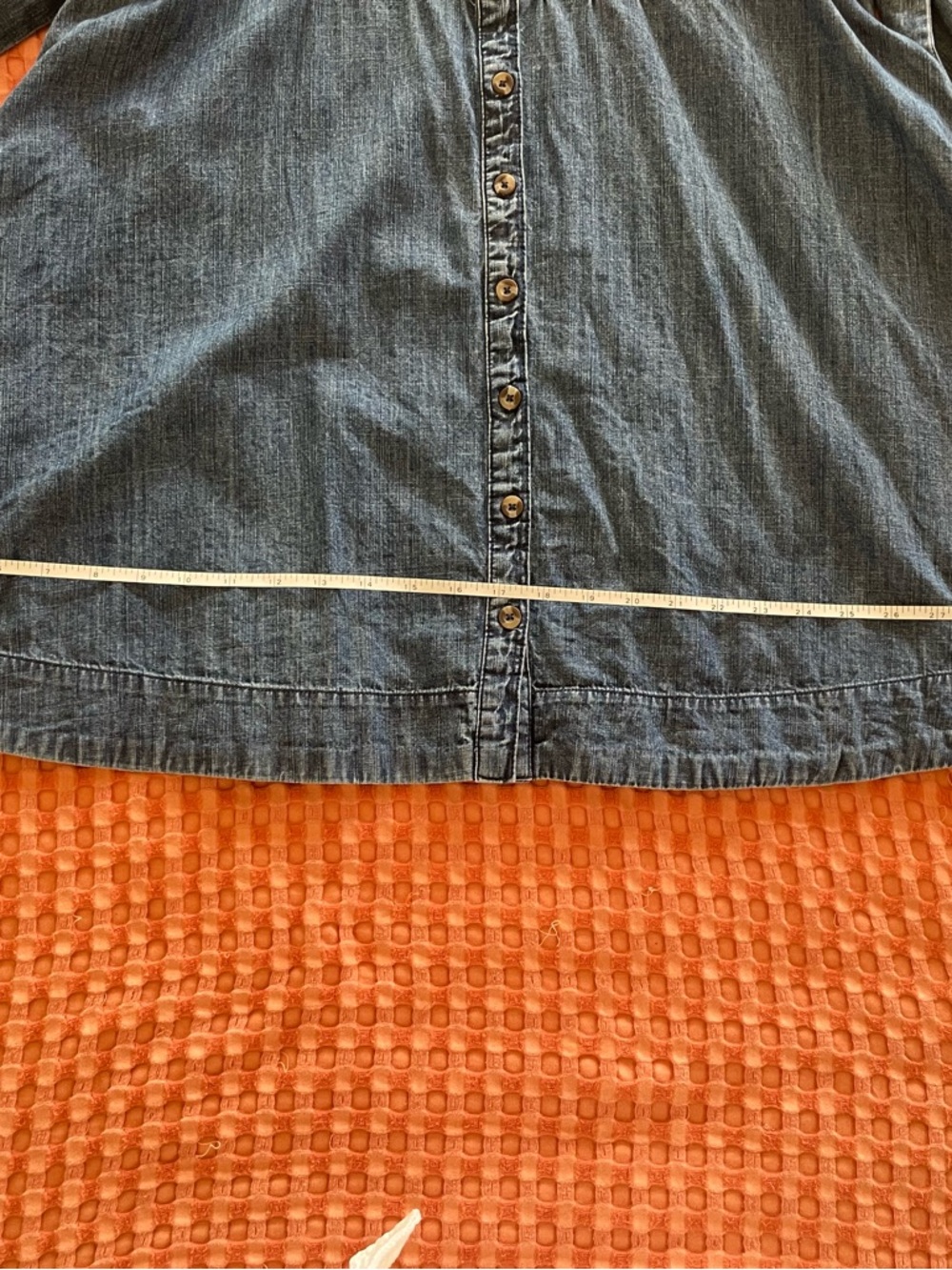 Free people doll baby dress, 100% cotton denim. - Picture 5 of 8